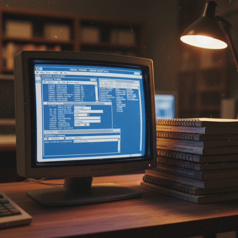 visual foxpro legacy business software interface